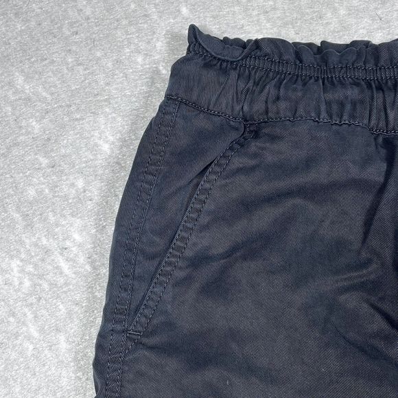 Loft Shorts Womens Large Black Inseam 3” Lyocell Drawstring Pockets Casual 0462 - Picture 7 of 11